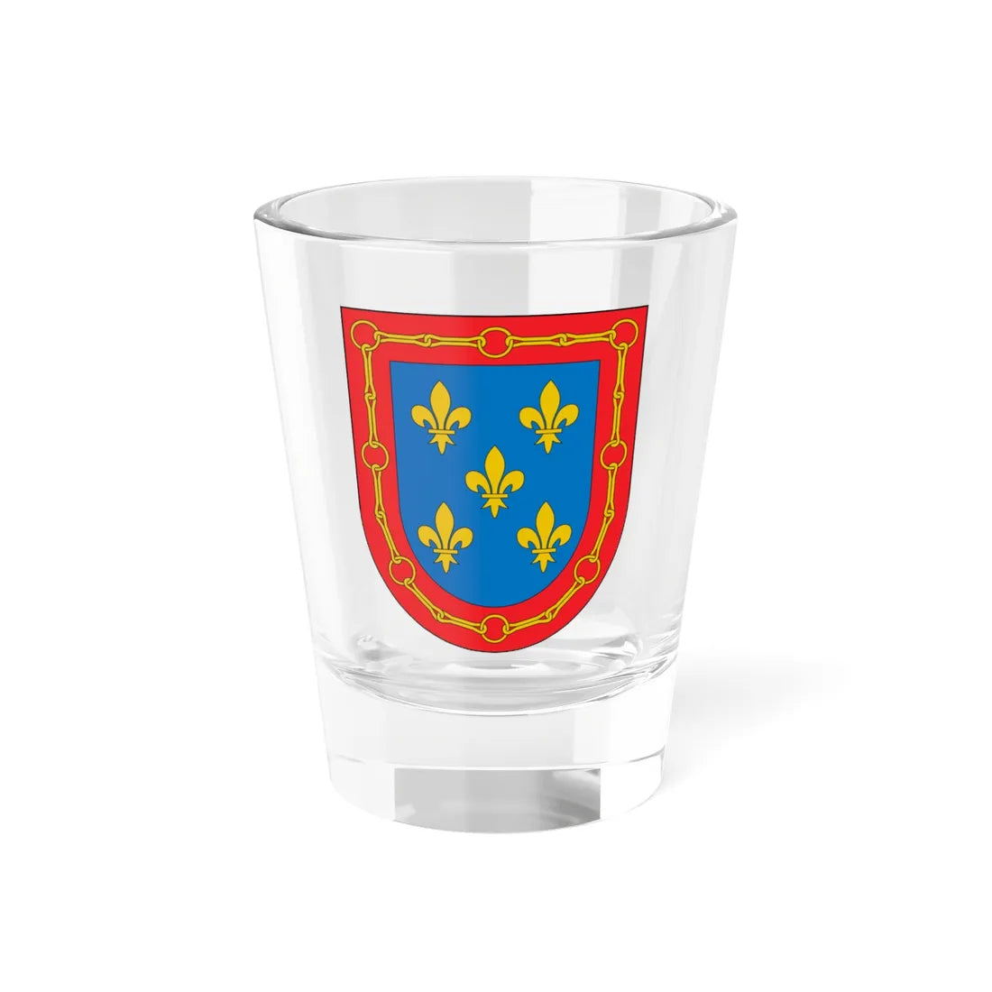 Escudo de Burlada Simple (Spain) (Coat of Arms) Shot Glass 1.5oz 1.5oz - Go Mug Yourself