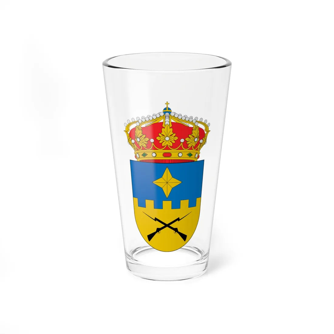 Escudo de Cabañas de Ebro (Spain) (Coat of Arms) Pint Glass 16oz 16oz - Go Mug Yourself