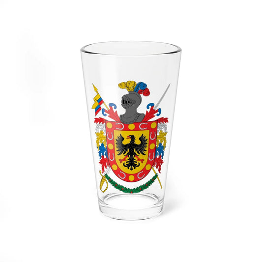Escudo de Caballeria-Colombia (Colombia) (Coat of Arms) Pint Glass 16oz 16oz - Go Mug Yourself