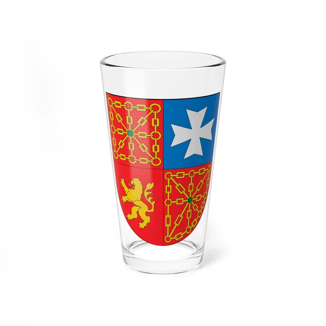 Escudo de Cabanillas (Spain) (Coat of Arms) Pint Glass 16oz 16oz - Go Mug Yourself