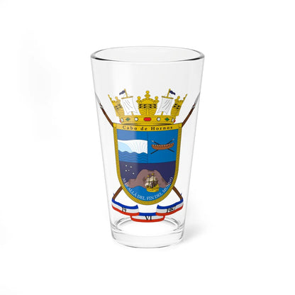 Escudo de Cabo de Hornos (Chile) (Coat of Arms) Pint Glass 16oz 16oz - Go Mug Yourself
