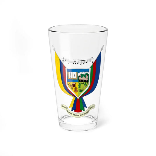 Escudo de Cajibío - Cauca (Colombia) (Coat of Arms) Pint Glass 16oz 16oz - Go Mug Yourself