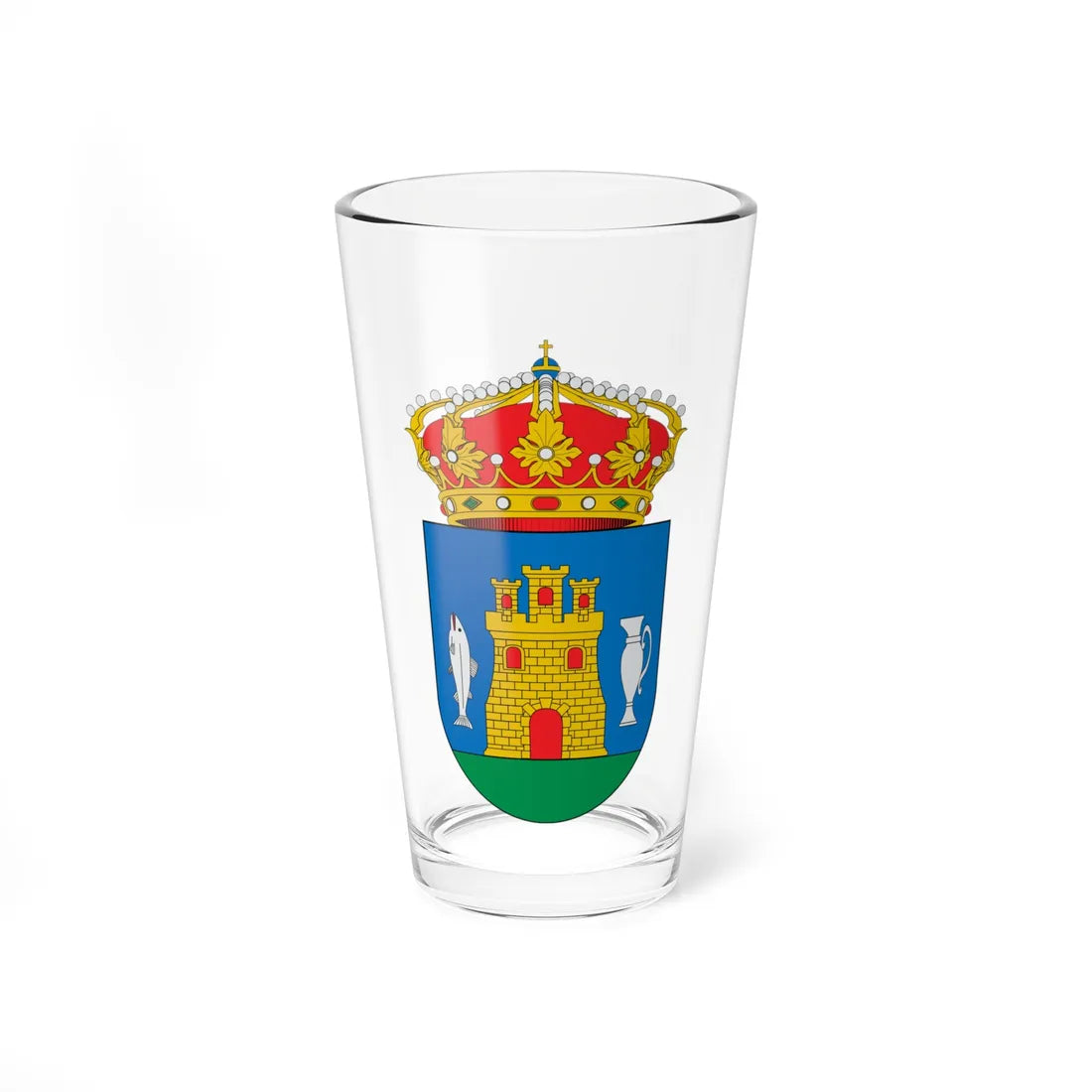 Escudo de Cala (Spain) (Coat of Arms) Pint Glass 16oz 16oz - Go Mug Yourself