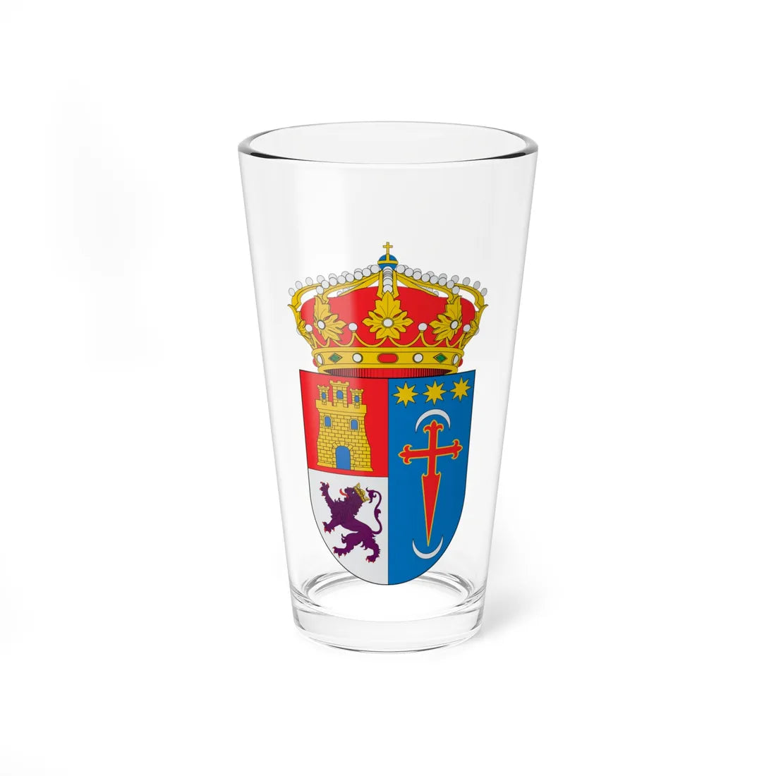 Escudo de calañas (Spain) (Coat of Arms) Pint Glass 16oz 16oz - Go Mug Yourself
