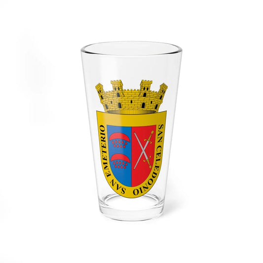 Escudo de Calahorra (Spain) (Coat of Arms) Pint Glass 16oz 16oz - Go Mug Yourself