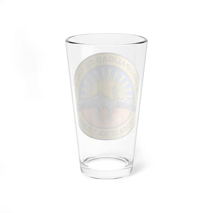Escudo de Calama (Chile) (Coat of Arms) Pint Glass 16oz - Go Mug Yourself