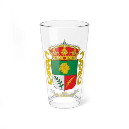 Escudo de Calarcá Quindío (Colombia) (Coat of Arms) Pint Glass 16oz 16oz - Go Mug Yourself