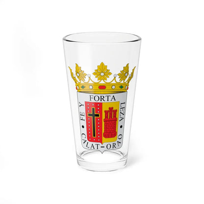 Escudo de Calatorao (Spain) (Coat of Arms) Pint Glass 16oz 16oz - Go Mug Yourself
