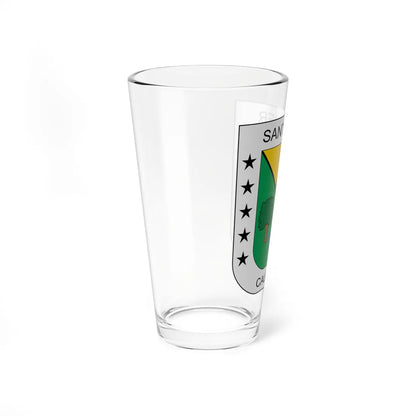 Escudo de California Santander (Colombia) (Coat of Arms) Pint Glass 16oz - Go Mug Yourself