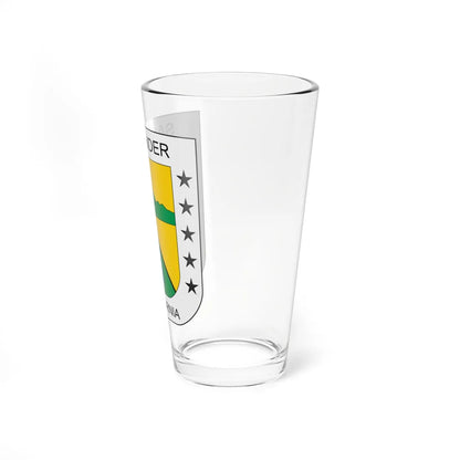 Escudo de California Santander (Colombia) (Coat of Arms) Pint Glass 16oz - Go Mug Yourself