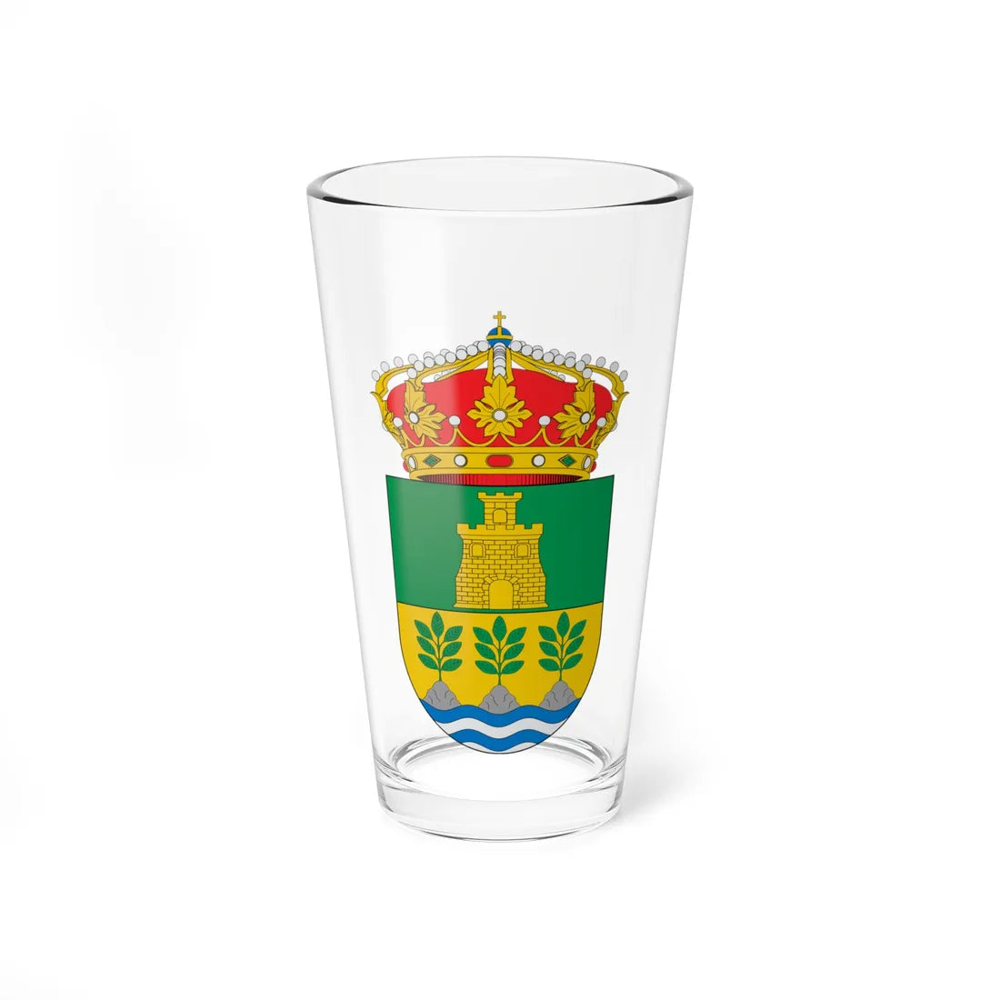 Escudo de Cantoria (Spain) (Coat of Arms) Pint Glass 16oz 16oz - Go Mug Yourself