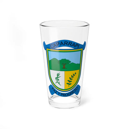 Escudo de Caparrapí (Colombia) (Coat of Arms) Pint Glass 16oz 16oz - Go Mug Yourself