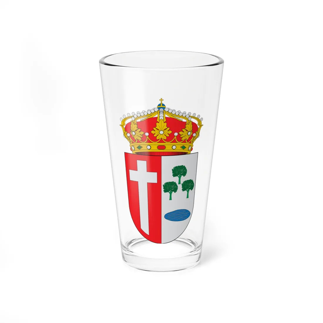 Escudo de Capdesaso-Huesca (Spain) (Coat of Arms) Pint Glass 16oz 16oz - Go Mug Yourself