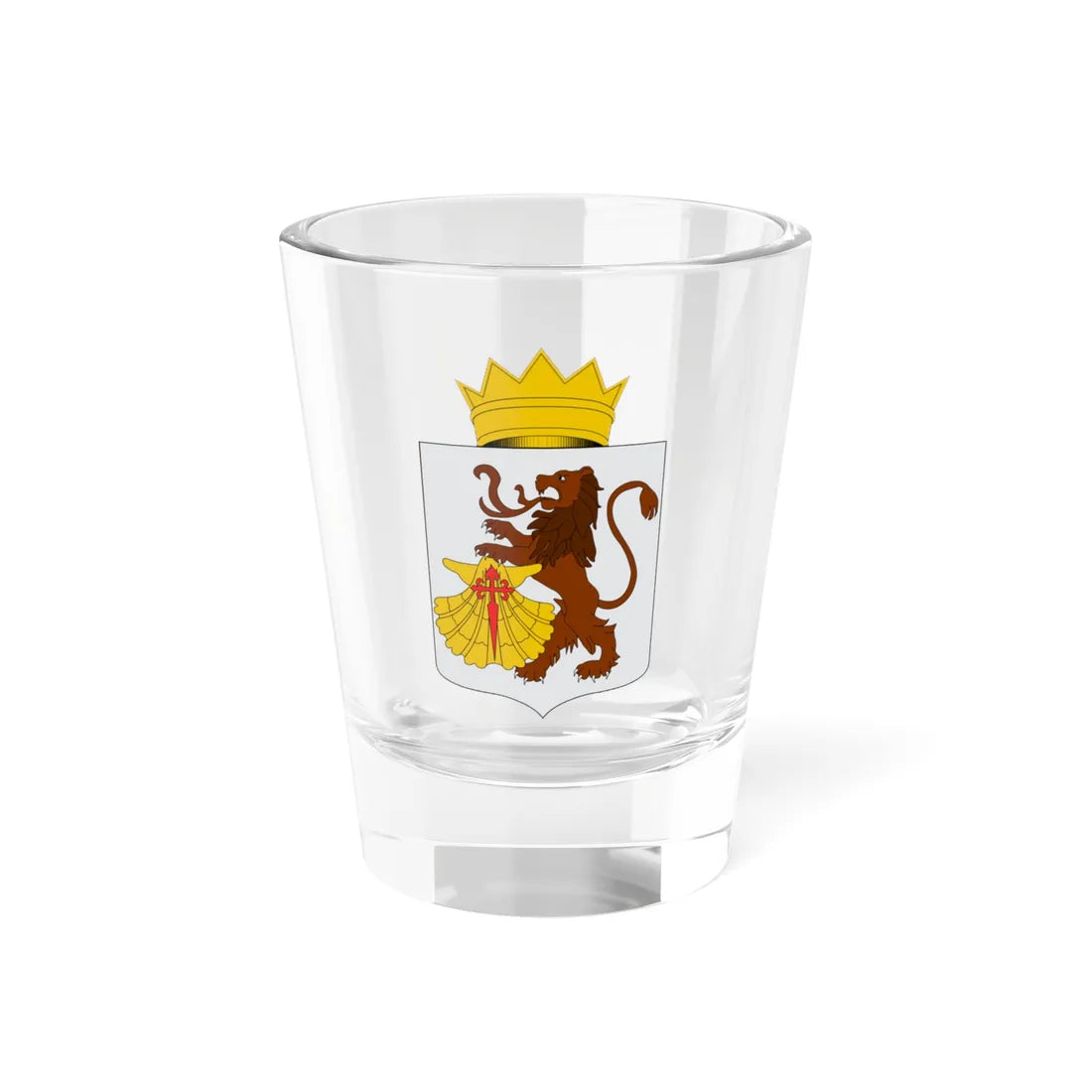 Escudo de Caracas (Costa Rica) (Coat of Arms) Shot Glass 1.5oz 1.5oz - Go Mug Yourself