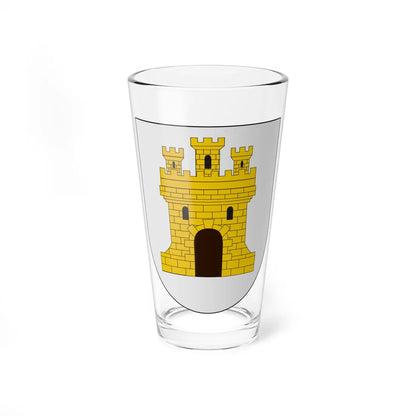 Escudo de Carcastillo (Spain) (Coat of Arms) Pint Glass 16oz 16oz - Go Mug Yourself
