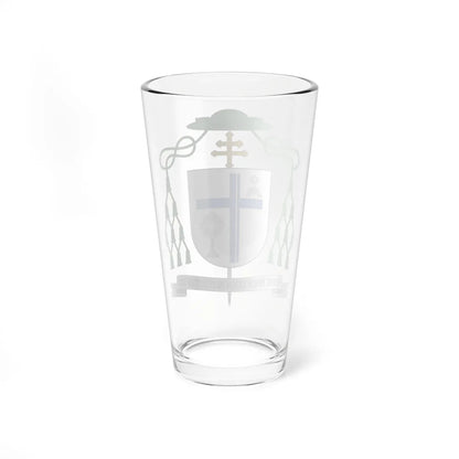 Escudo de Carlos Escribano Subías arzobispo (Spain) (Coat of Arms) Pint Glass 16oz - Go Mug Yourself