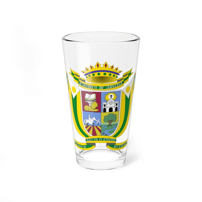 Escudo de Carmen de Apicalá - Tolima (Colombia) (Coat of Arms) Pint Glass 16oz 16oz - Go Mug Yourself