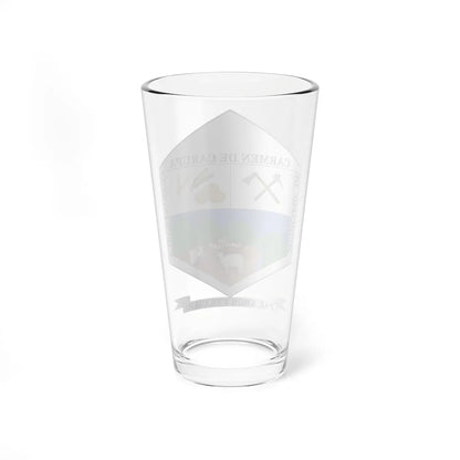 Escudo de Carmen de Carupa (Colombia) (Coat of Arms) Pint Glass 16oz - Go Mug Yourself
