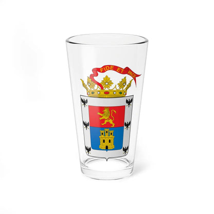 Escudo de Cartago Costa Rica (Costa Rica) (Coat of Arms) Pint Glass 16oz 16oz - Go Mug Yourself