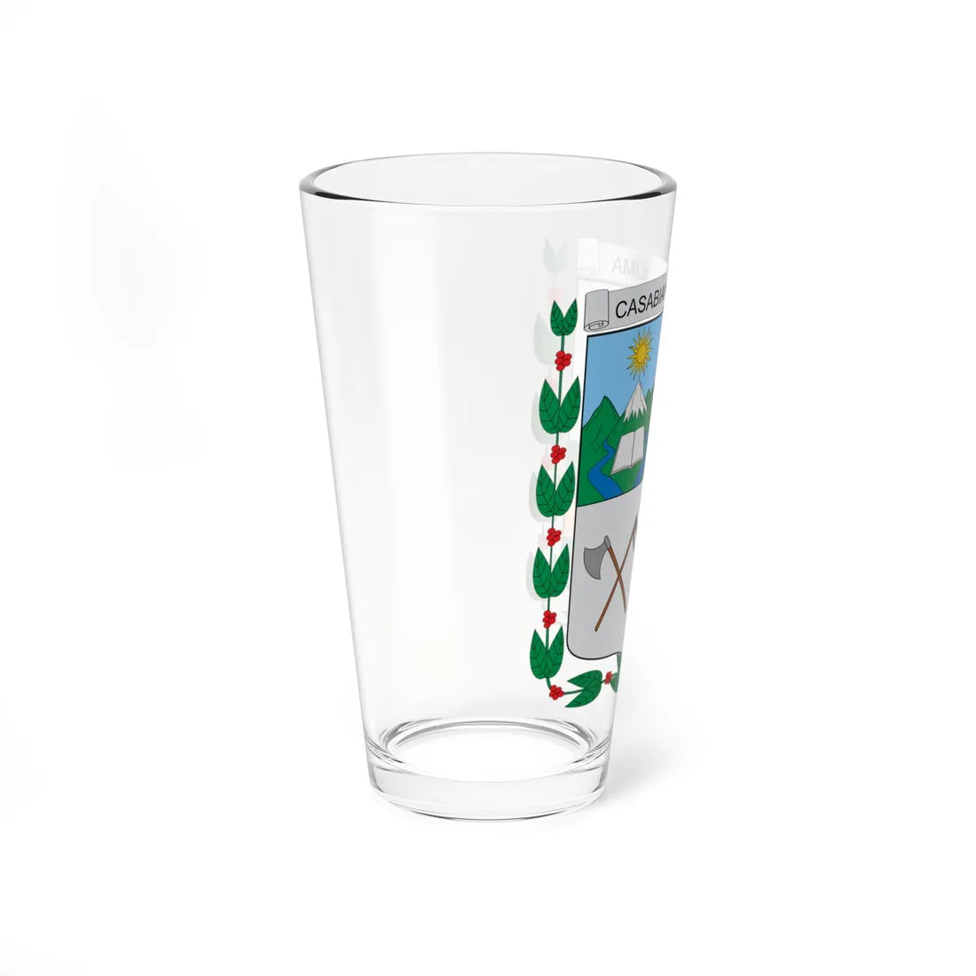 Escudo de Casabianca Tolima (Colombia) (Coat of Arms) Pint Glass 16oz - Go Mug Yourself
