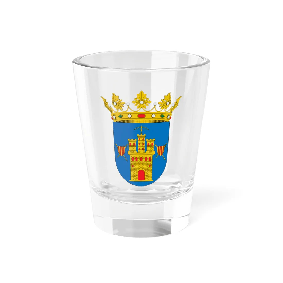 Escudo de Castejón de las Armas (Spain) (Coat of Arms) Shot Glass 1.5oz 1.5oz - Go Mug Yourself