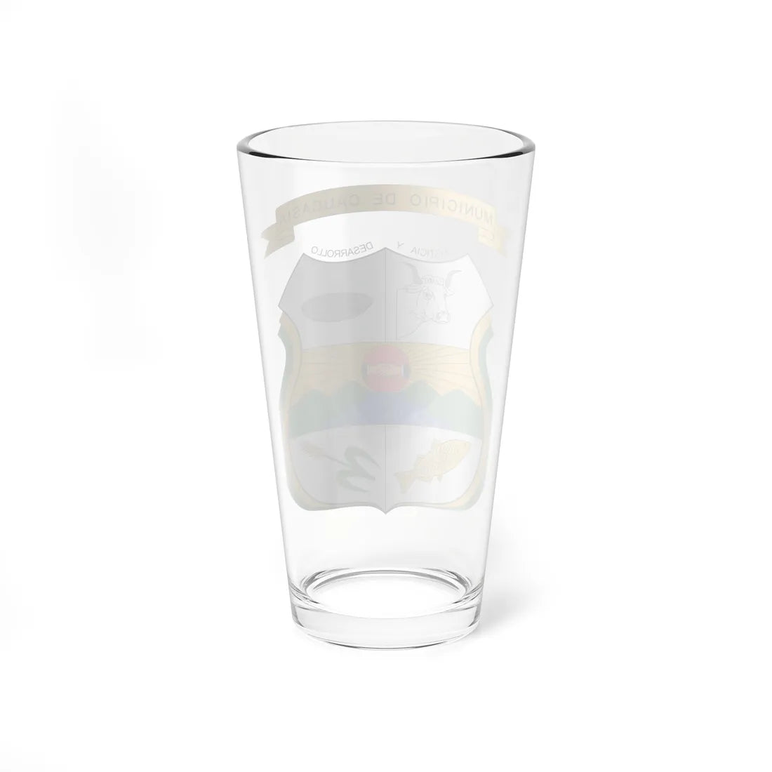 Escudo de Caucasia (Colombia) (Coat of Arms) Pint Glass 16oz - Go Mug Yourself
