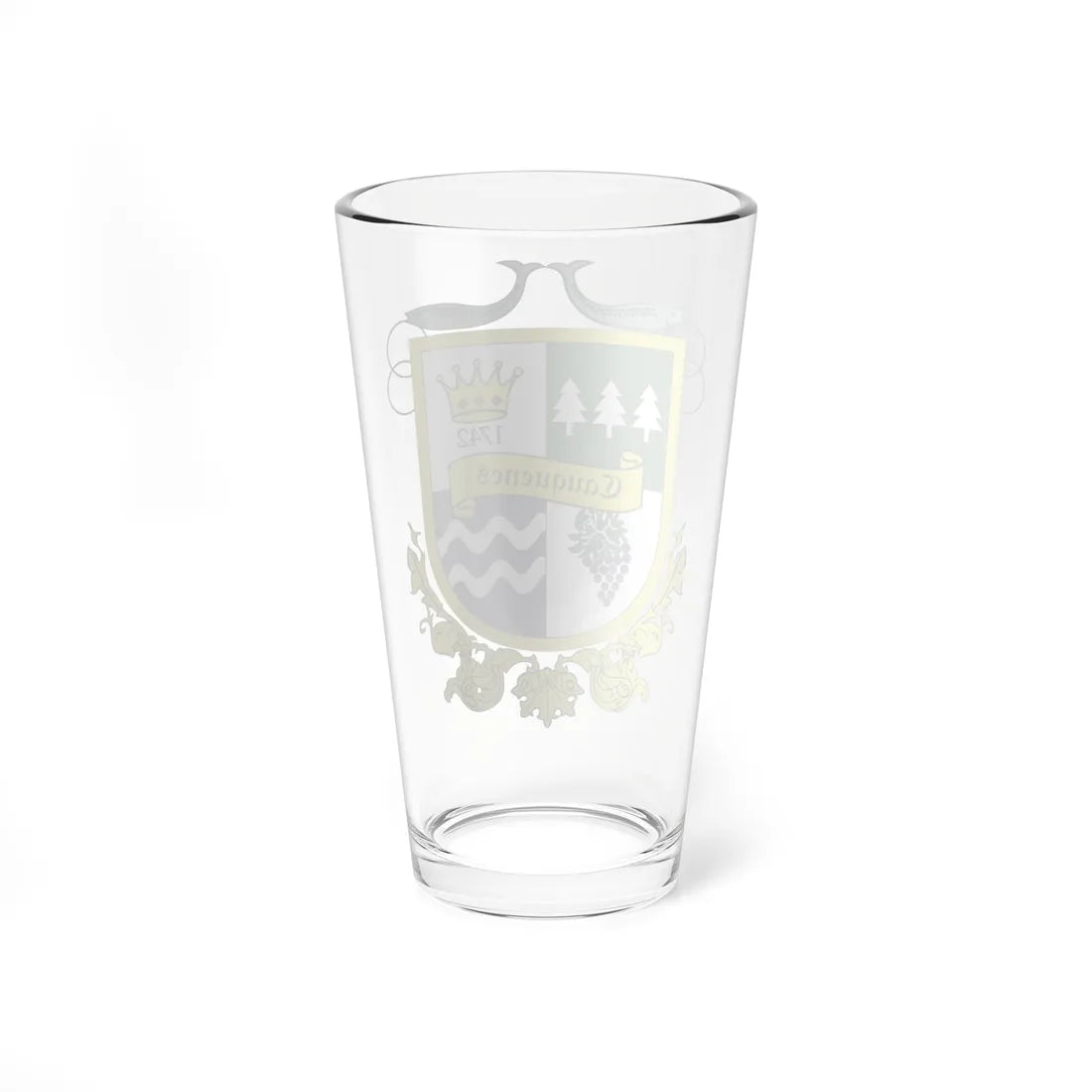 Escudo de Cauquenes (Chile) (Coat of Arms) Pint Glass 16oz - Go Mug Yourself