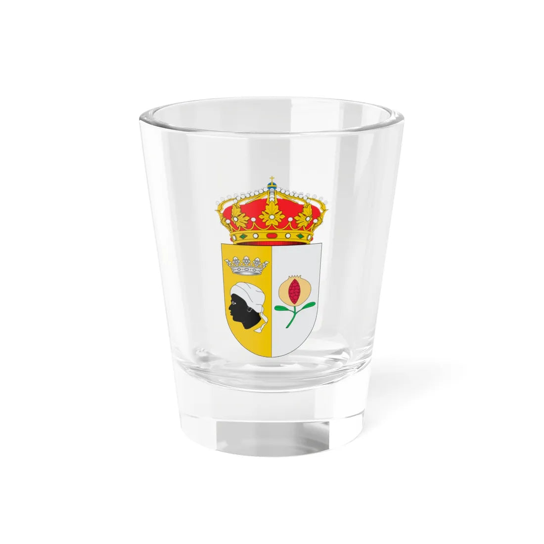Escudo de Cádiar (Spain) (Coat of Arms) Shot Glass 1.5oz 1.5oz - Go Mug Yourself