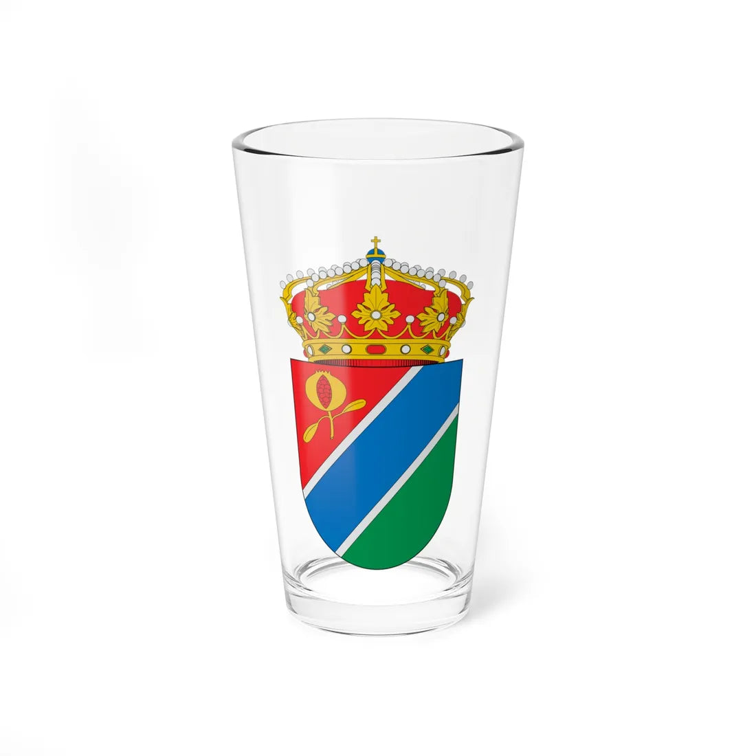 Escudo de Cenes de la Vega (Spain) (Coat of Arms) Pint Glass 16oz 16oz - Go Mug Yourself