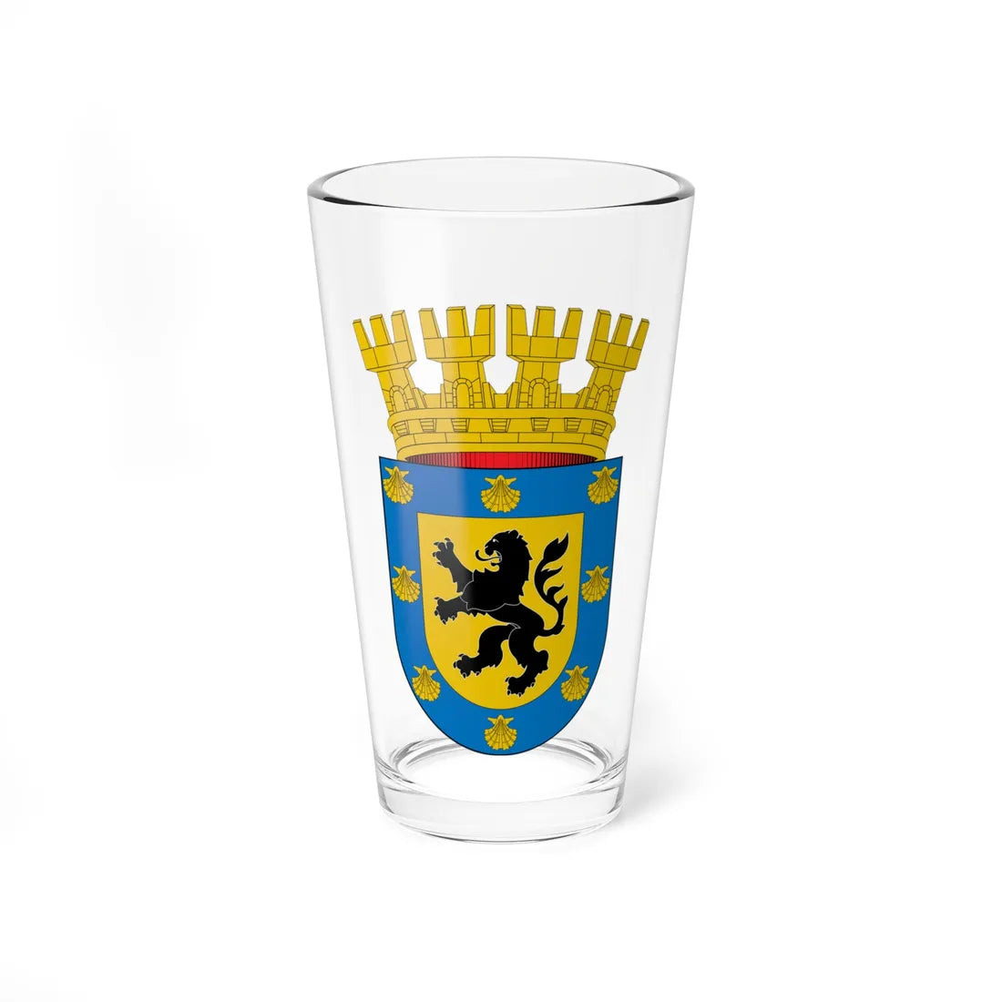 Escudo de Cerro Navia (Chile) (Coat of Arms) Pint Glass 16oz 16oz - Go Mug Yourself