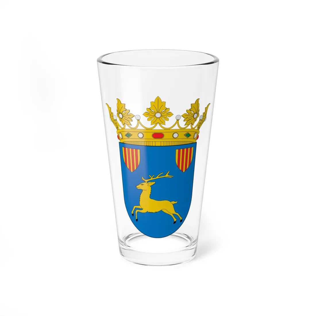 Escudo de Cerveruela (Spain) (Coat of Arms) Pint Glass 16oz 16oz - Go Mug Yourself