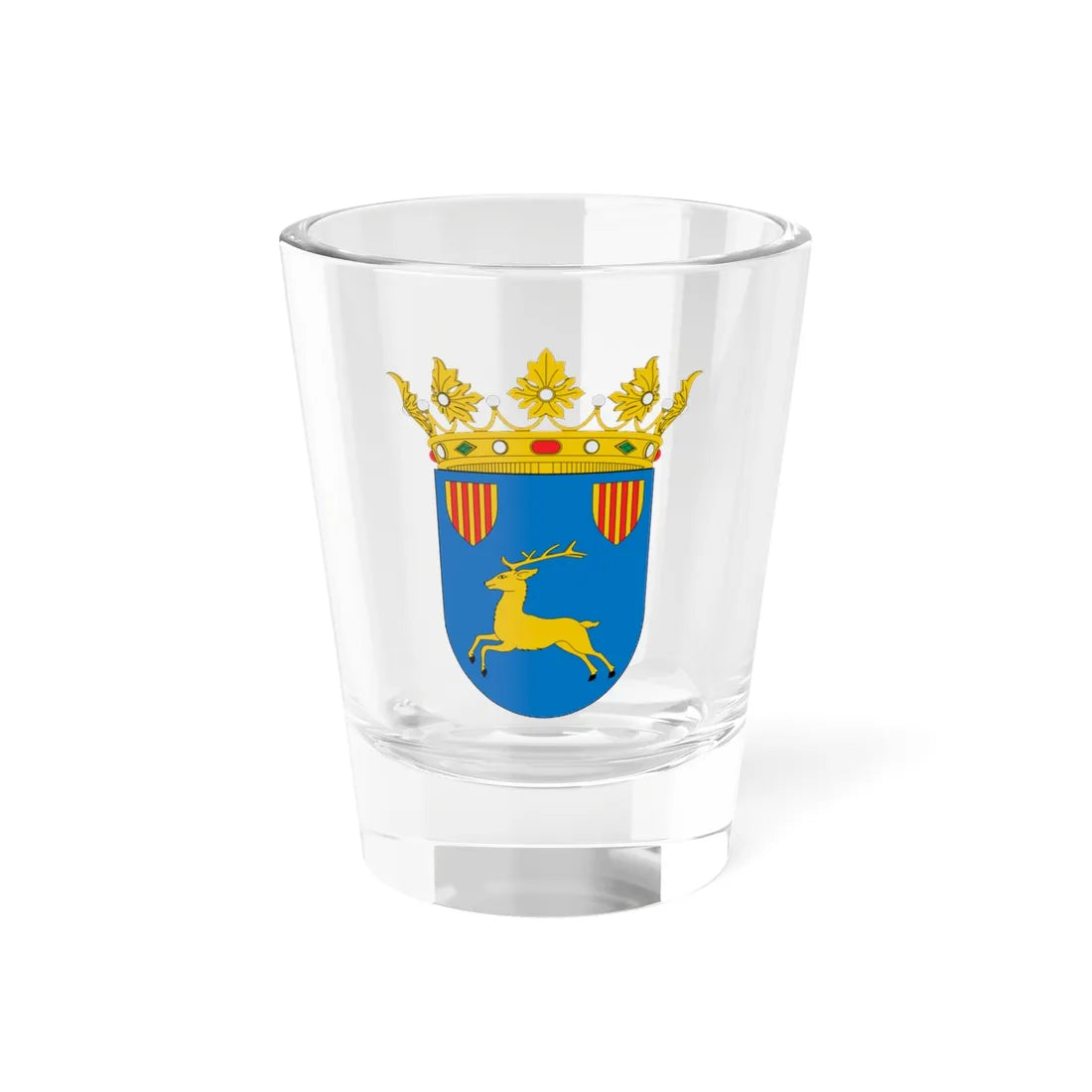 Escudo de Cerveruela (Spain) (Coat of Arms) Shot Glass 1.5oz 1.5oz - Go Mug Yourself