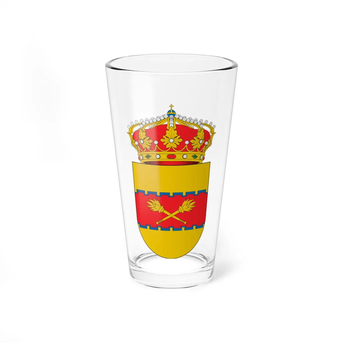 Escudo de Cetina (Spain) (Coat of Arms) Pint Glass 16oz 16oz - Go Mug Yourself