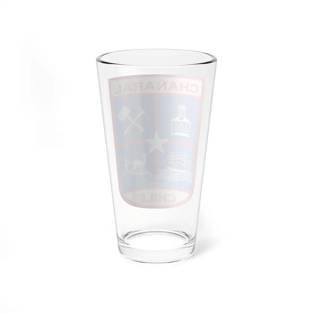 Escudo de Chañaral (Chile) (Coat of Arms) Pint Glass 16oz - Go Mug Yourself