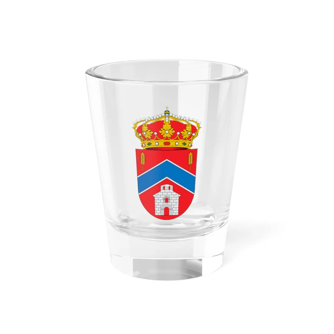 Escudo de Chalamera (Spain) (Coat of Arms) Shot Glass 1.5oz 1.5oz - Go Mug Yourself