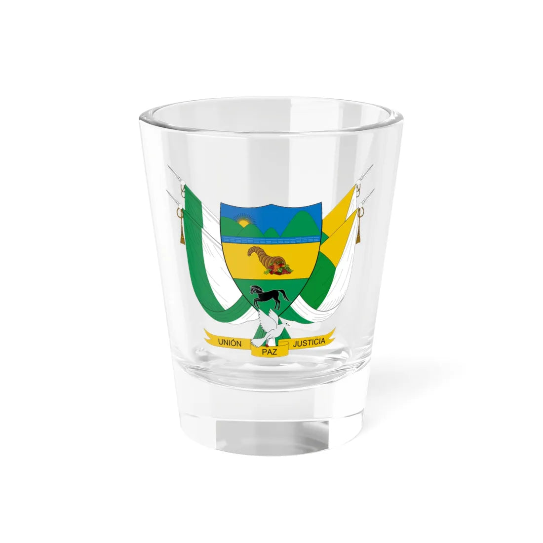 Escudo de Chalán (Colombia) (Coat of Arms) Shot Glass 1.5oz 1.5oz - Go Mug Yourself