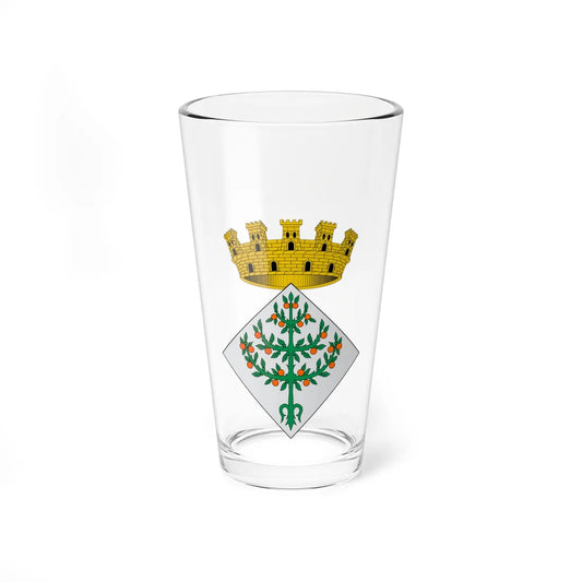 Escudo de Cherta (Spain) (Coat of Arms) Pint Glass 16oz 16oz - Go Mug Yourself