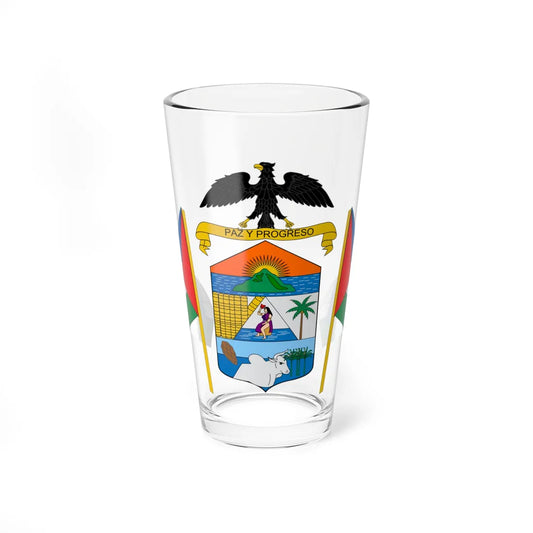 Escudo de Chigorodó (Colombia) (Coat of Arms) Pint Glass 16oz 16oz - Go Mug Yourself