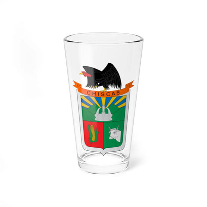 Escudo de Chiscas (Colombia) (Coat of Arms) Pint Glass 16oz 16oz - Go Mug Yourself