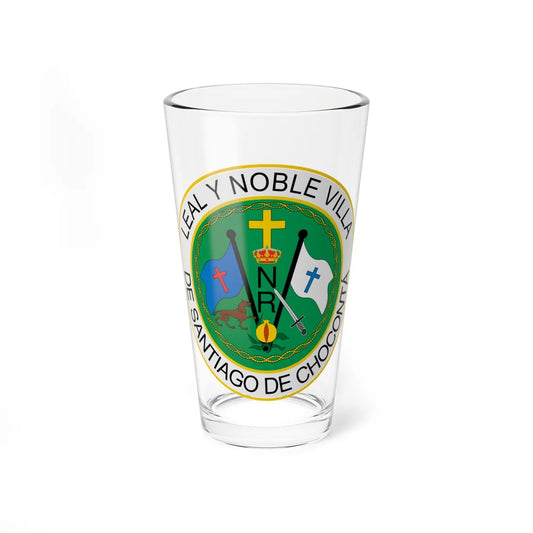 Escudo de Chocontá (Colombia) (Coat of Arms) Pint Glass 16oz 16oz - Go Mug Yourself