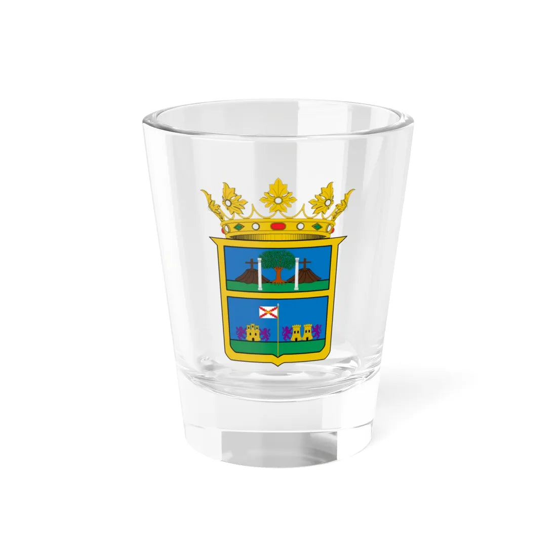 Escudo de Chuquisiaca (Equatorial Guinea) (Coat of Arms) Shot Glass 1.5oz 1.5oz - Go Mug Yourself