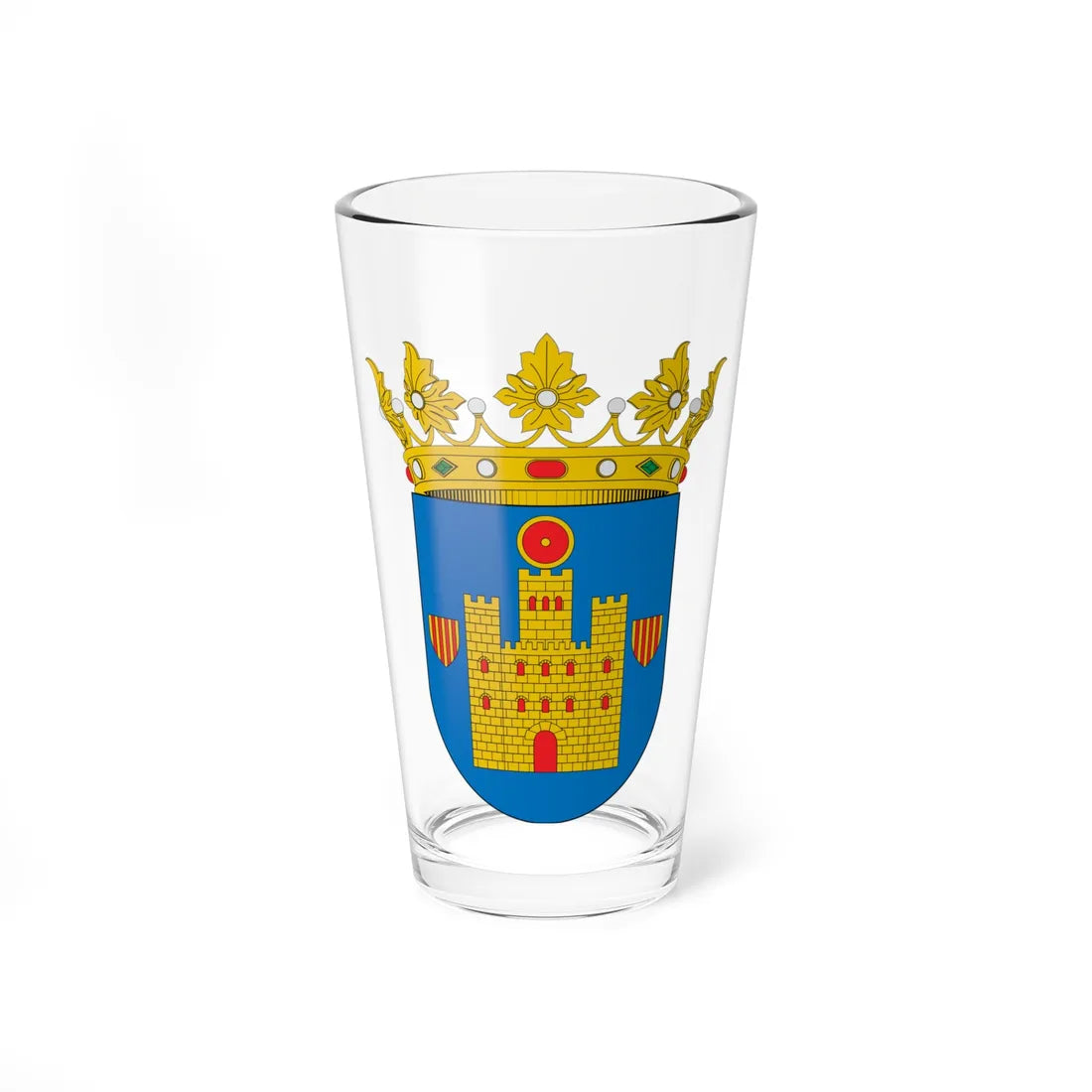 Escudo de Cimballa (Spain) (Coat of Arms) Pint Glass 16oz 16oz - Go Mug Yourself