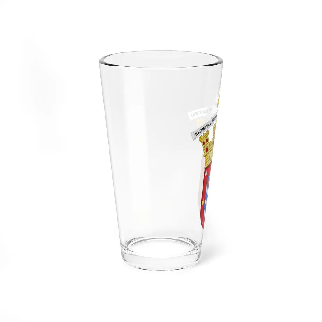 Escudo de Cinco Saltos Río Negro (Argentina) (Coat of Arms) Pint Glass 16oz - Go Mug Yourself