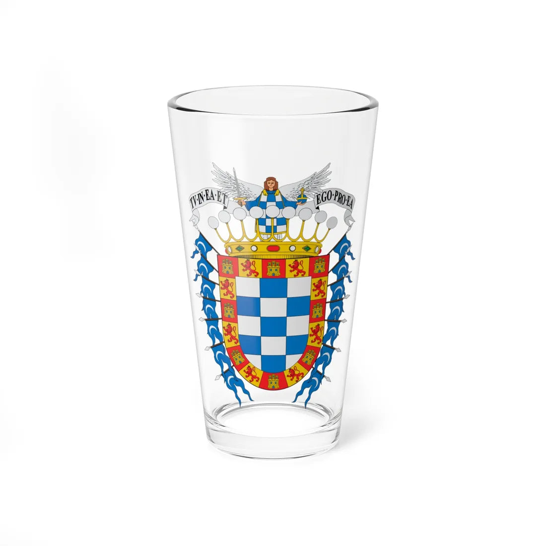 Escudo de Cochabamba (Equatorial Guinea) (Coat of Arms) Pint Glass 16oz 16oz - Go Mug Yourself