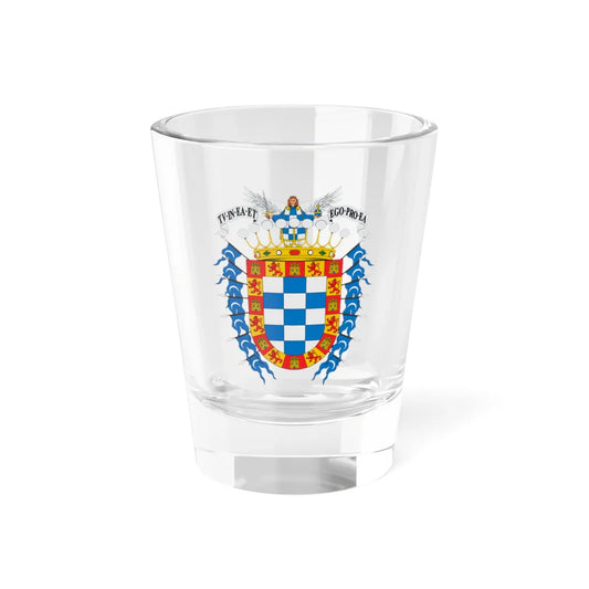 Escudo de Cochabamba (Equatorial Guinea) (Coat of Arms) Shot Glass 1.5oz 1.5oz - Go Mug Yourself