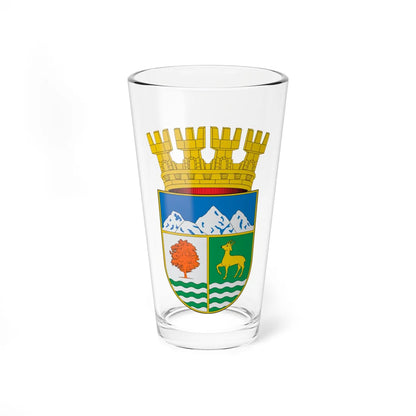 Escudo de Coihaique (Chile) (Coat of Arms) Pint Glass 16oz 16oz - Go Mug Yourself