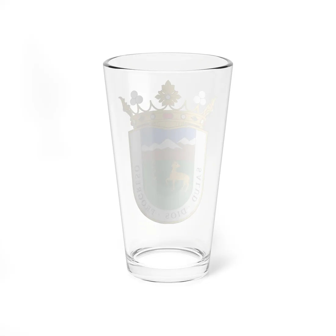 Escudo de Colina Chile (Chile) (Coat of Arms) Pint Glass 16oz - Go Mug Yourself