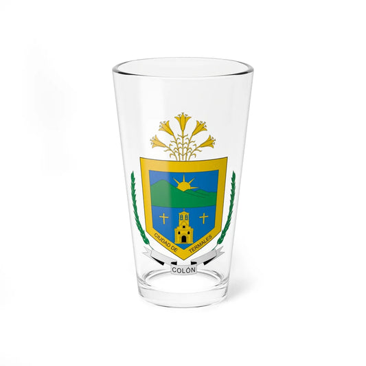 Escudo de Colón Putumayo (Colombia) (Coat of Arms) Pint Glass 16oz 16oz - Go Mug Yourself