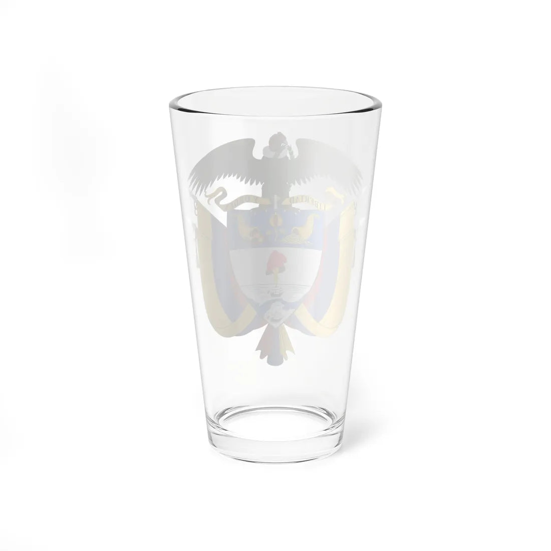 Escudo de Colombia (Colombia) (Coat of Arms) Pint Glass 16oz - Go Mug Yourself