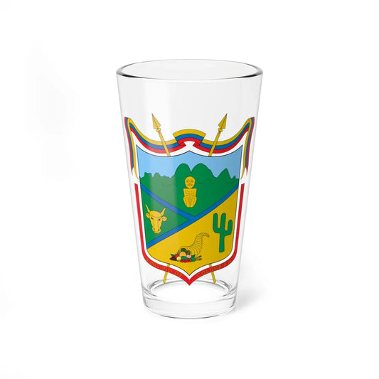 Escudo de Colombia Huila (Colombia) (Coat of Arms) Pint Glass 16oz 16oz - Go Mug Yourself